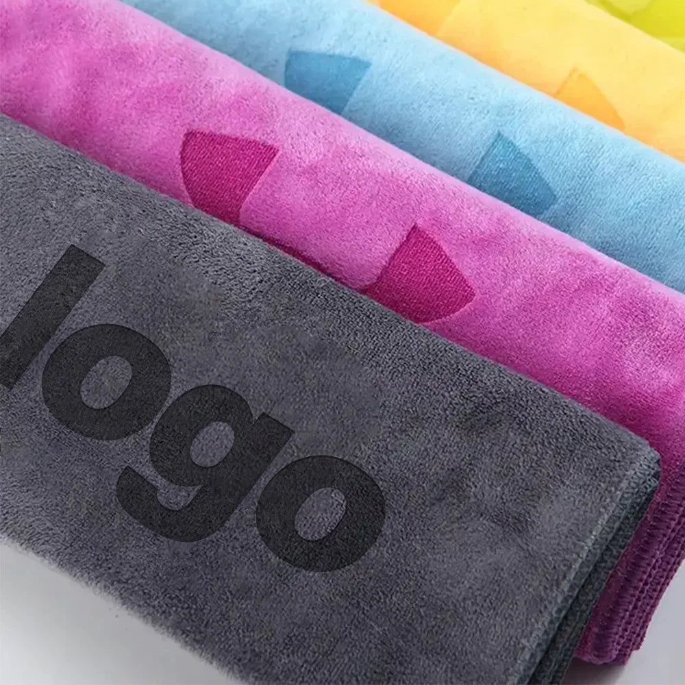 Cheap High Quality Custom Logo Microfiber Sports Towel