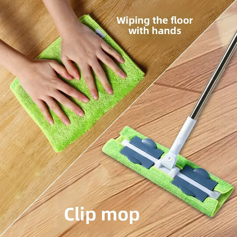 Watermark-free Thickened Microfibre Flat Mop Replacement Cloth Cleaning Towel