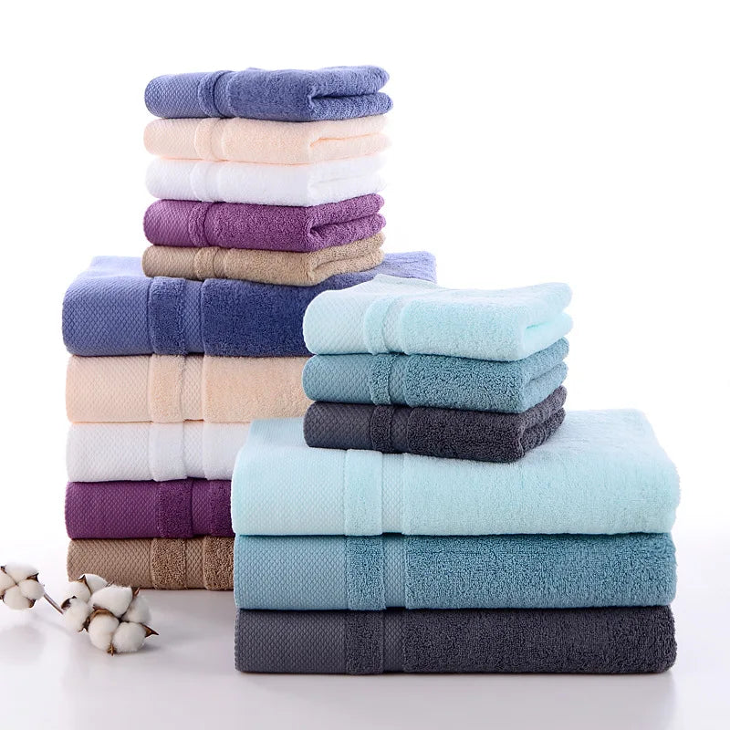Wholesale 32s 100%  Cotton  Luxury Towel Set Towels