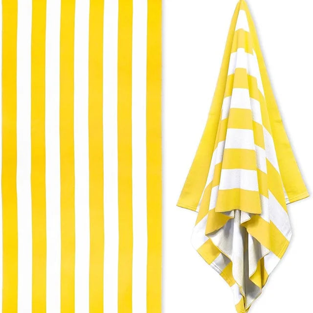 Luxury Striped Bath Sheets Hotel Pool Towels