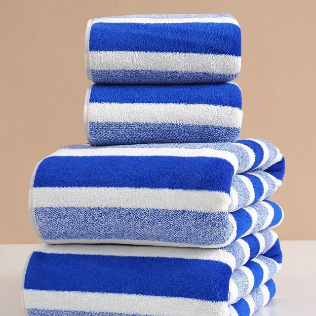 Luxury Striped Bath Sheets Hotel Pool Towels
